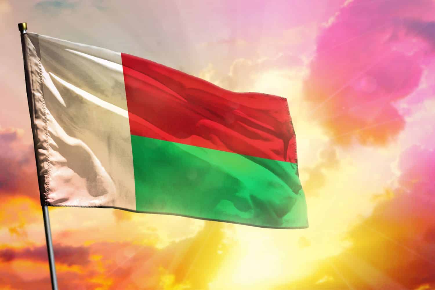 Madagascar flag 1 Flags Madagascar flag
