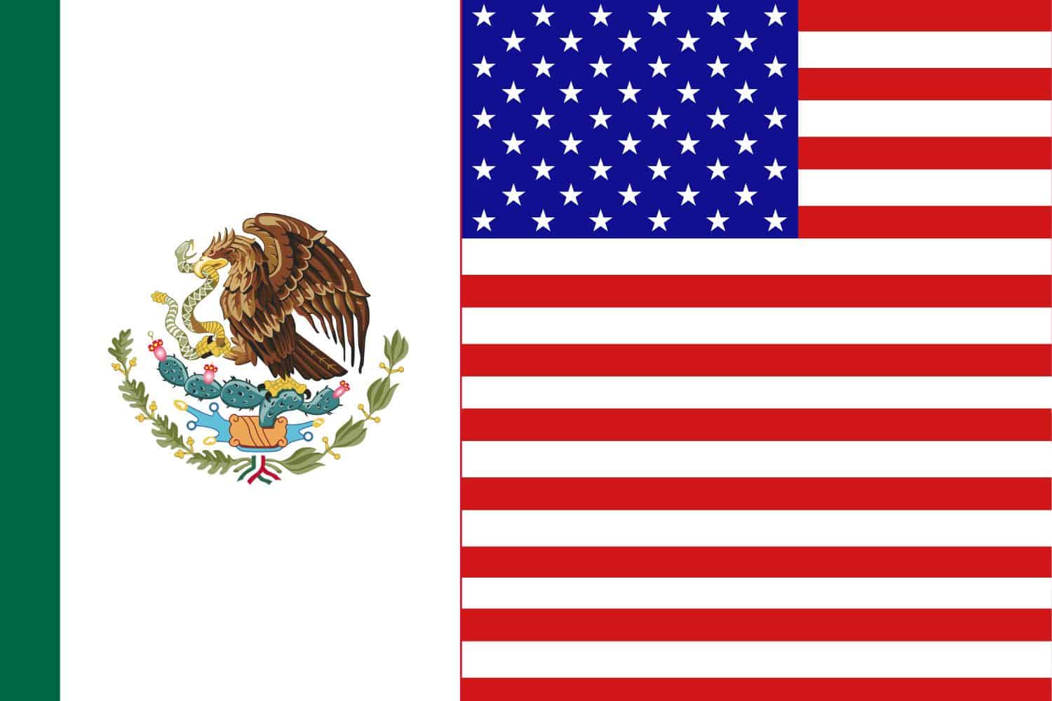Mexican Flag vs American Flag Flags Flag of Mexico Mexican Flag vs American Flag