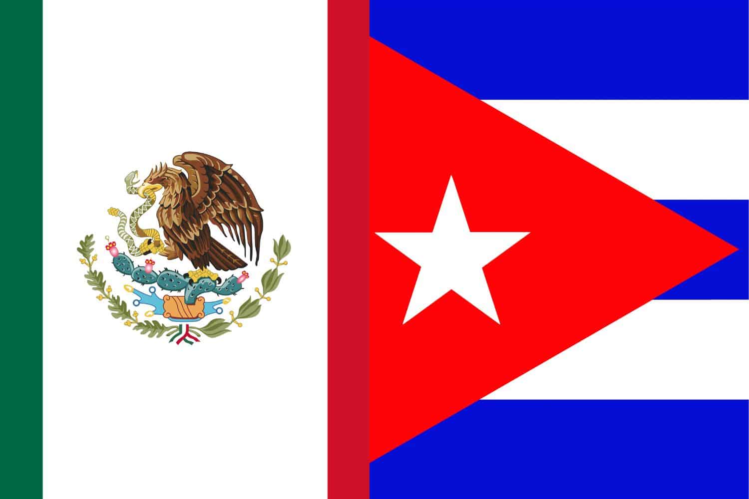 Mexican Flag vs Cuban Flag Flags Flag of Mexico Mexican Flag vs Cuban Flag