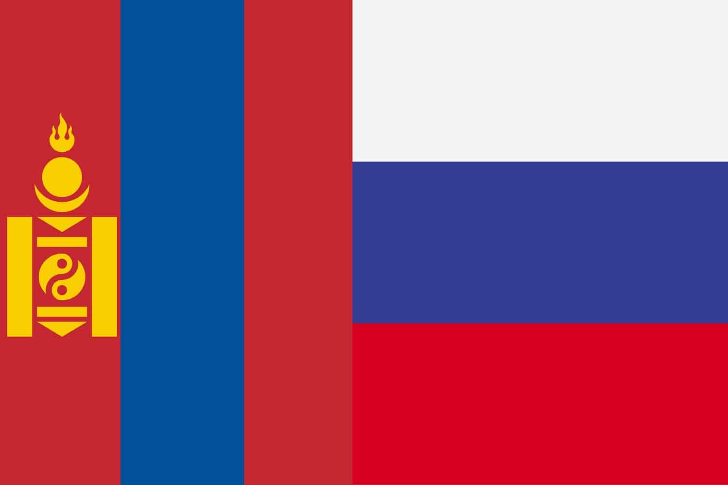 Mongolian Flag vs Russian Flag 1 Flags Flag of Mongolia Mongolian Flag vs Russian Flag 1