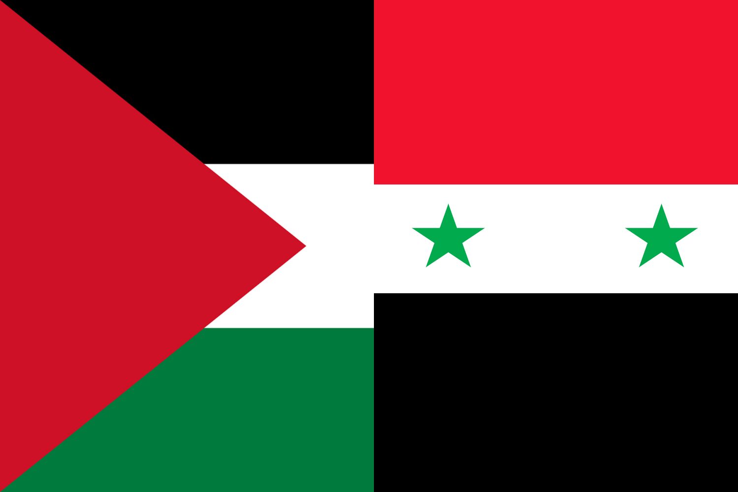 Palestinian Flag vs Syrian Flag Flags Flag of Palestine Palestinian Flag vs Syrian Flag