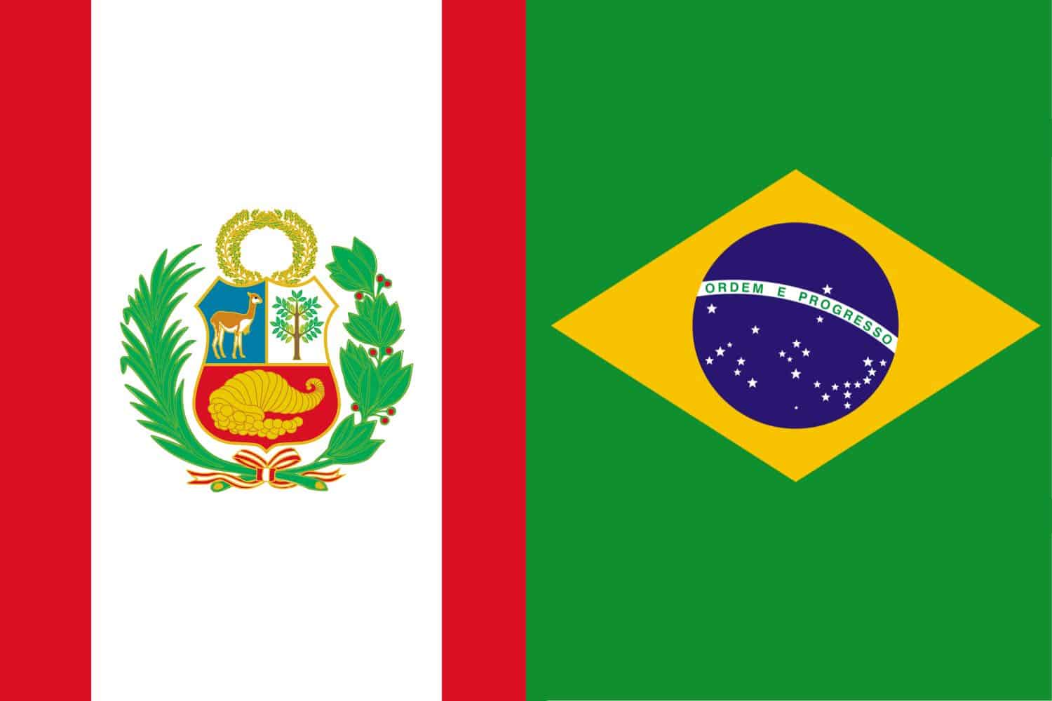 Peruvian Flag vs Brazilian Flag Flags Flag of Peru Peruvian Flag vs Brazilian Flag