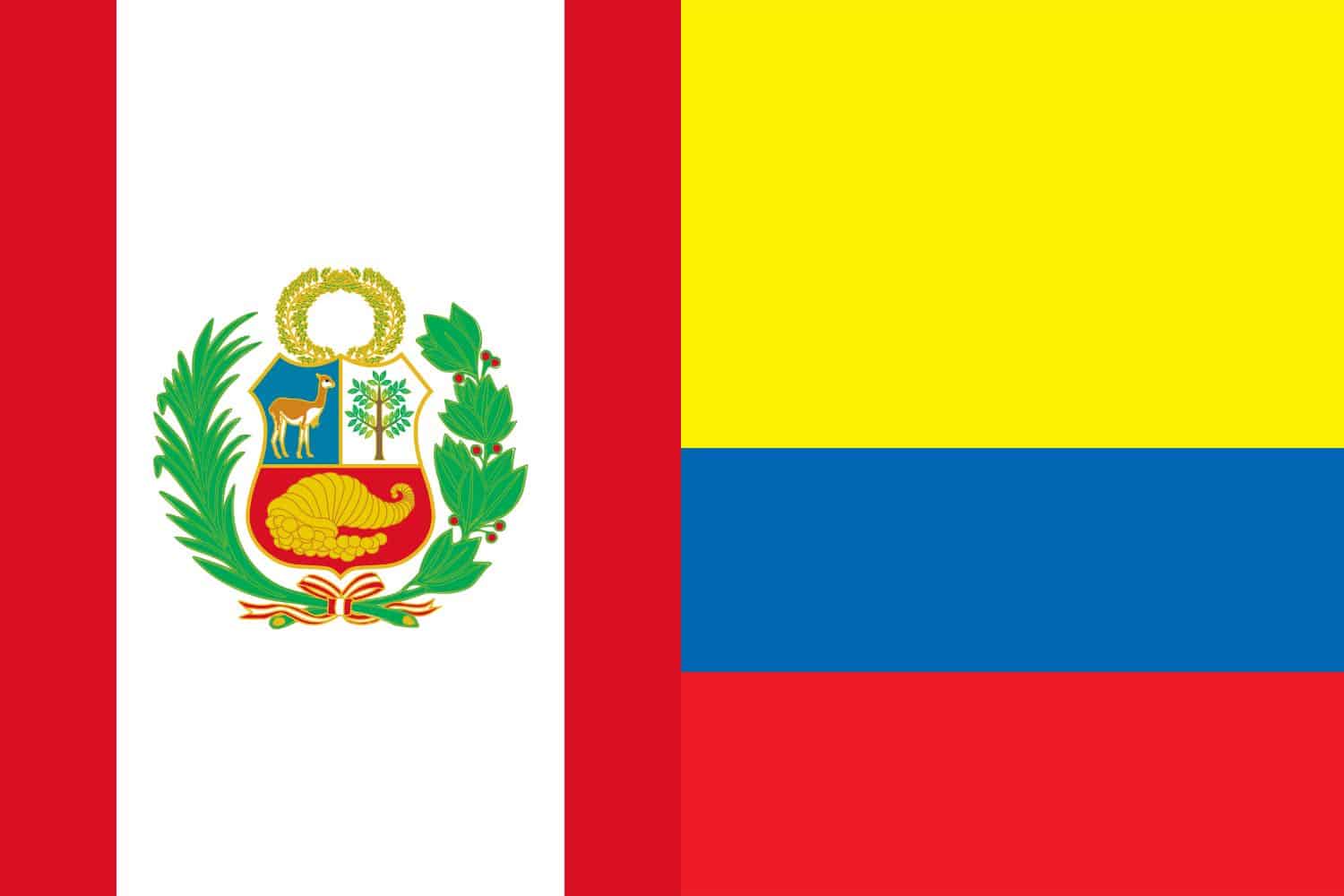 Peruvian Flag vs Colombian Flag Flags Flag of Peru Peruvian Flag vs Colombian Flag
