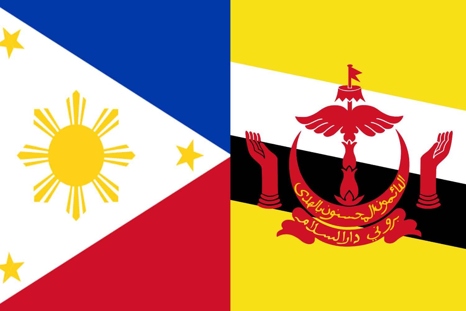 Philippine Flag vs Bruneian Flag Flags Flag of Philippines Philippine Flag vs Bruneian Flag