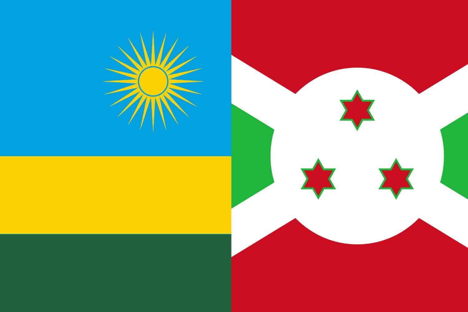 Rwandan Flag vs Burundian Flag Flags Flag of Rwanda Rwandan Flag vs Burundian Flag