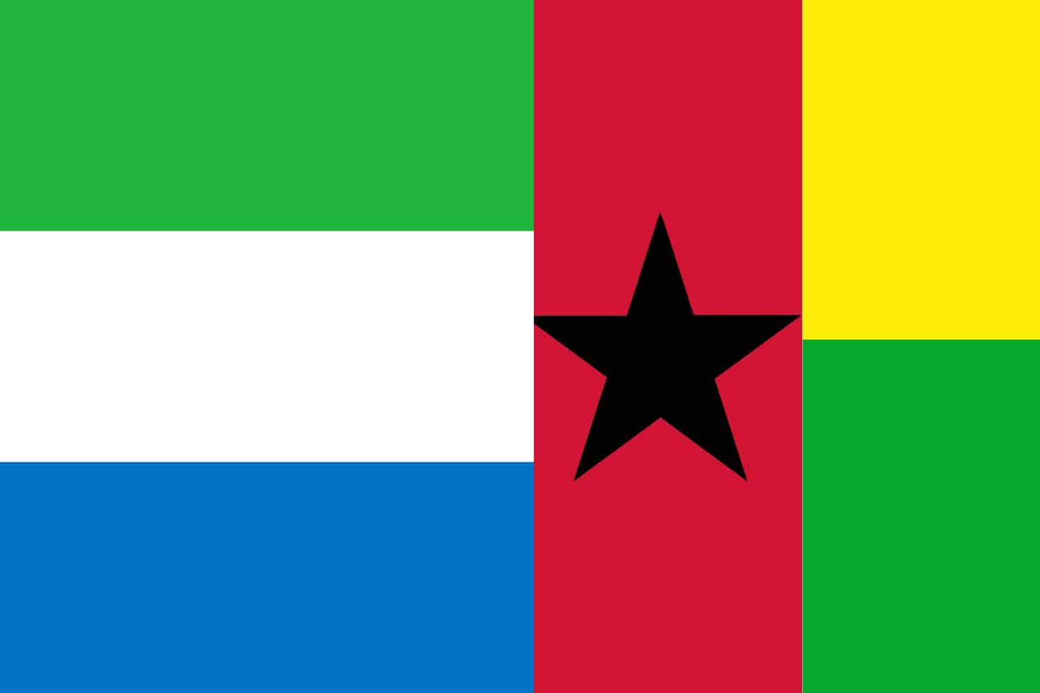 Sierra Leone Flag vs Guinea Bissau Flag Flags Flag of Sierra Leone Sierra Leone Flag vs Guinea Bissau Flag