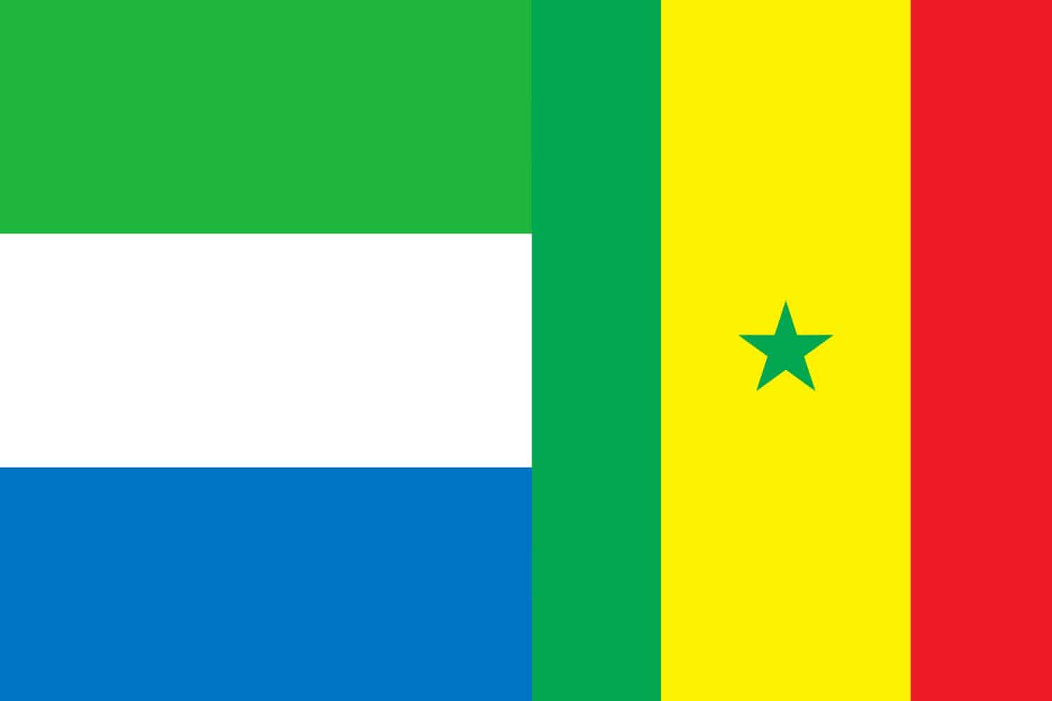 Sierra Leone Flag vs Senegal Flag Flags Flag of Sierra Leone Sierra Leone Flag vs Senegal Flag