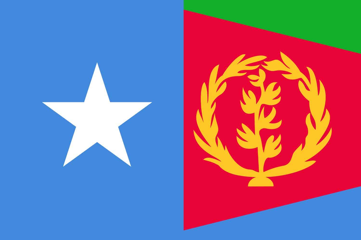 Somali Flag vs Eritrean Flag Flags Flag of Somalia Somali Flag vs Eritrean Flag