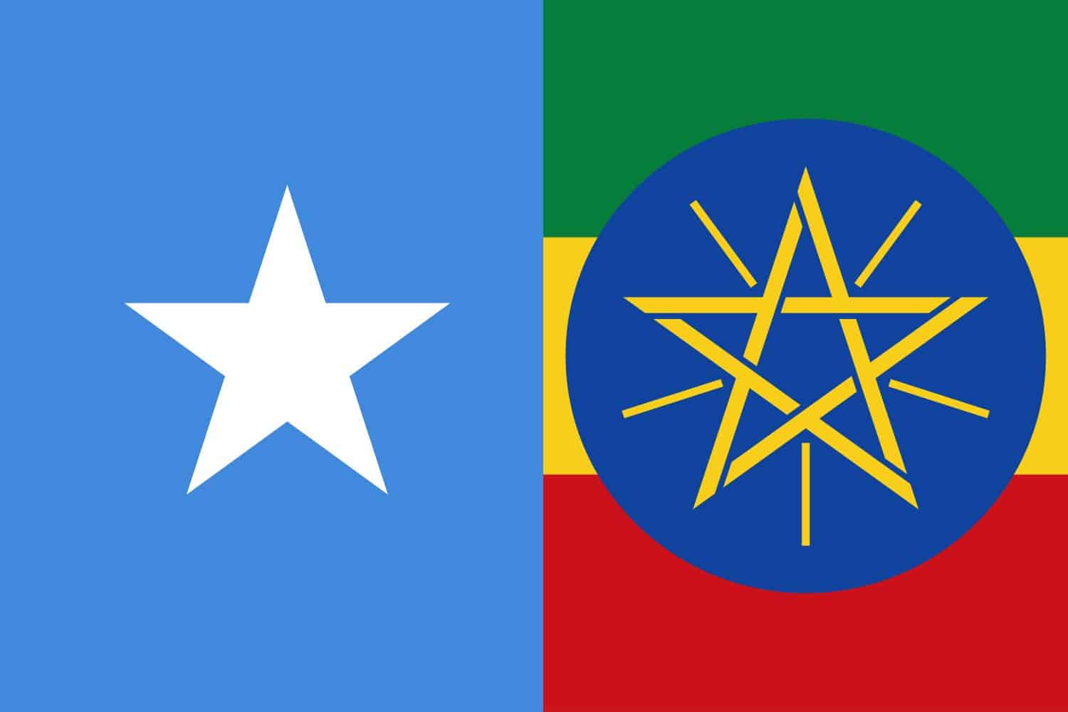 Somali Flag vs Ethiopian Flag Flags Flag of Somalia Somali Flag vs Ethiopian Flag