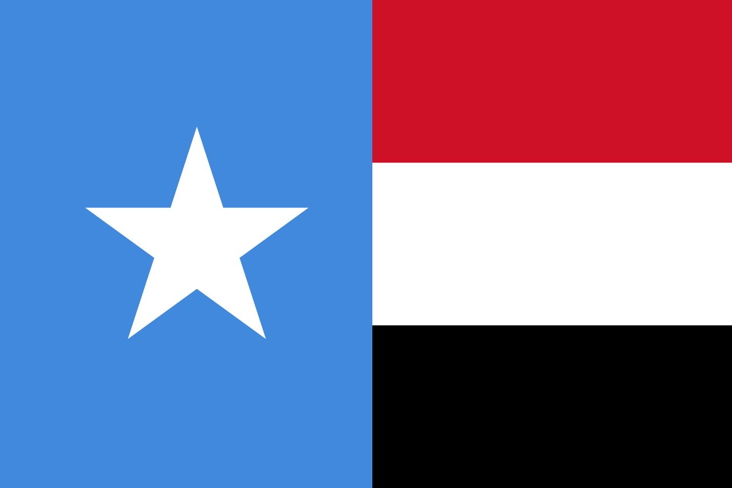 Somali Flag vs Yemeni Flag Flags Flag of Somalia Somali Flag vs Yemeni Flag