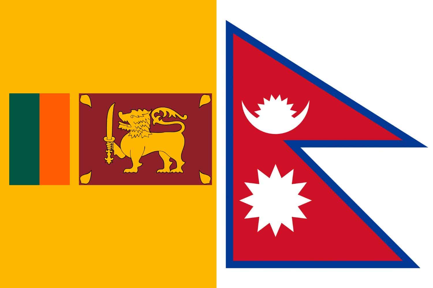 Sri Lankan Flag vs Nepali Flag 1 Flags Flag of Sri Lanka Sri Lankan Flag vs Nepali Flag 1