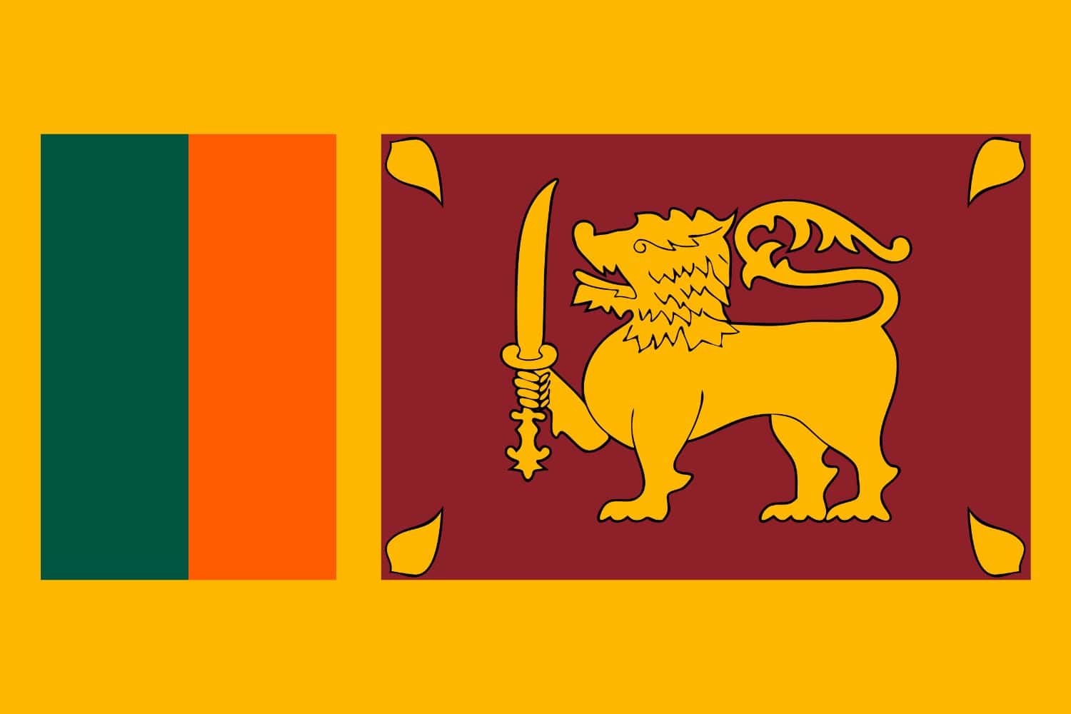 Sri Lankan flag Flags Sri Lankan flag