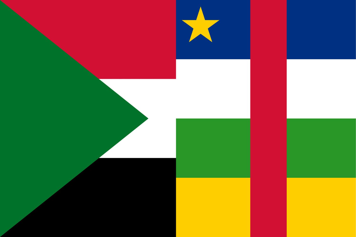 Sudanese n Flag vs Central African Republic Flag Flags Flag of Sudan Sudanese n Flag vs Central African Republic Flag