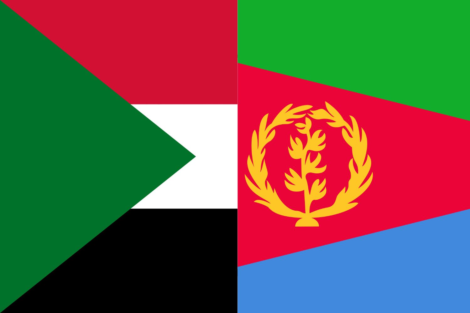 Sudanese n Flag vs Eritrean Flag Flags Flag of Sudan Sudanese n Flag vs Eritrean Flag