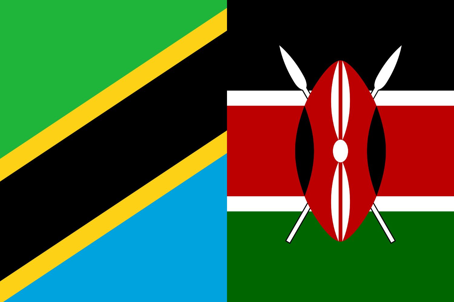 Tanzanian Flag vs Kenyan Flag Flags Flag of Tanzania Tanzanian Flag vs Kenyan Flag