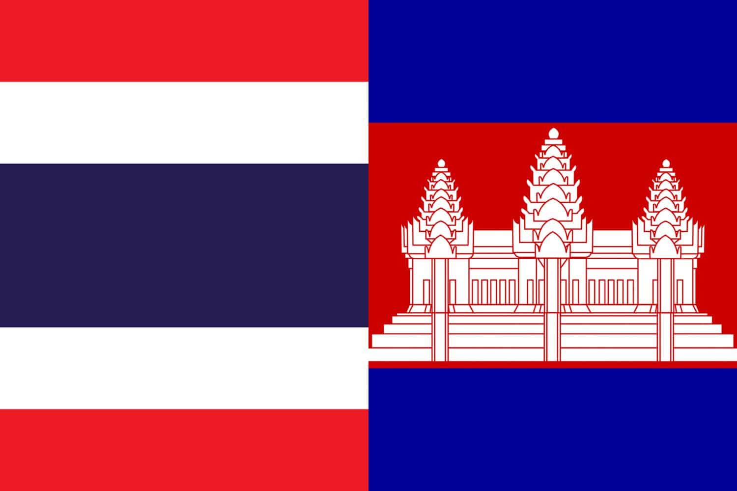 Thai Flag vs Cambodian Flag Flags Flag of Thailand Thai Flag vs Cambodian Flag