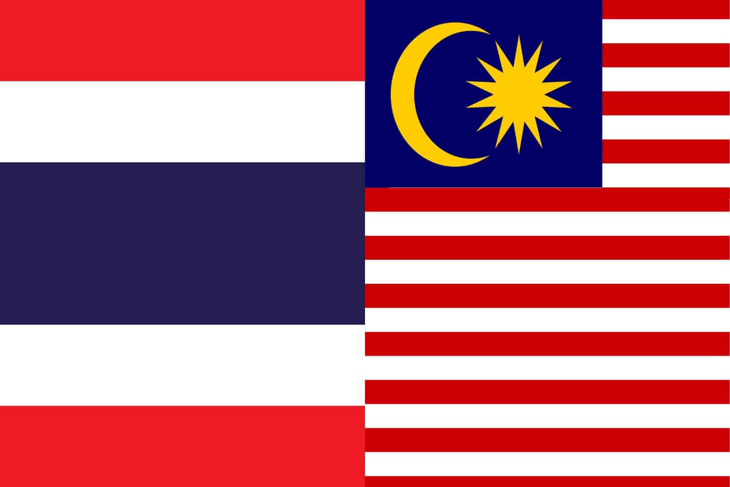 Thai Flag vs Malaysian Flag Flags Flag of Thailand Thai Flag vs Malaysian Flag