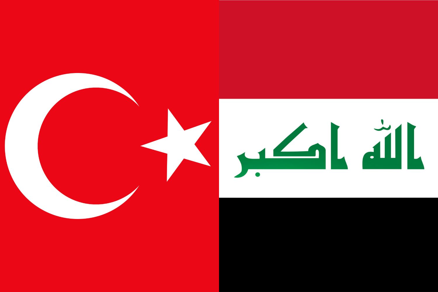 Turkish Flag vs Iraqi Flag Flags Flag of Turkey Turkish Flag vs Iraqi Flag