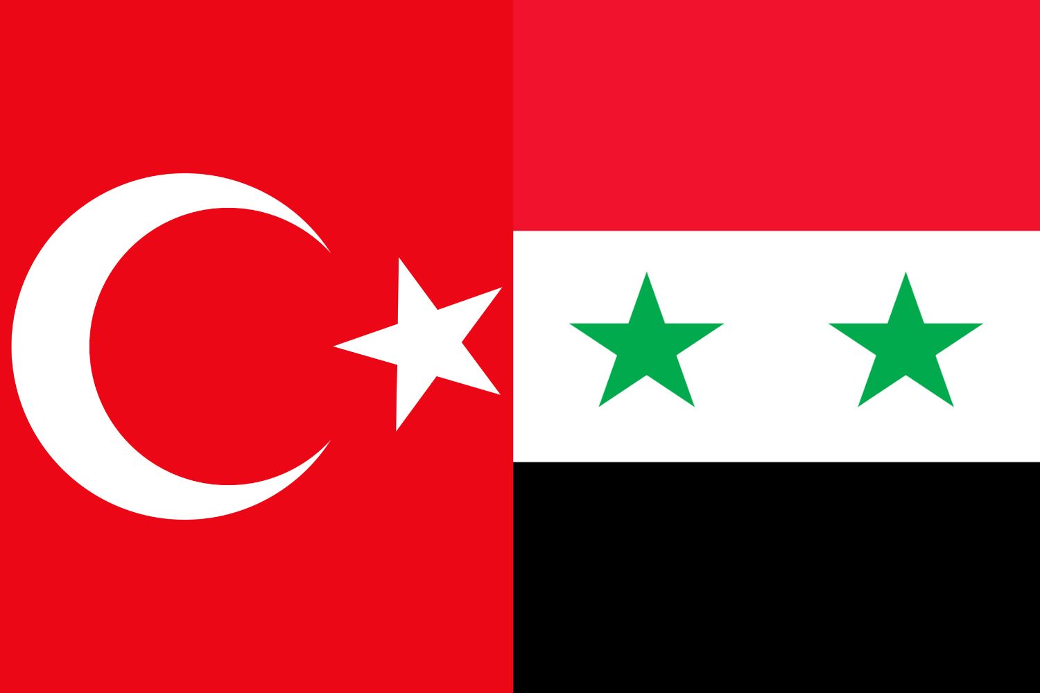 Turkish Flag vs Syrian Flag Flags Flag of Turkey Turkish Flag vs Syrian Flag