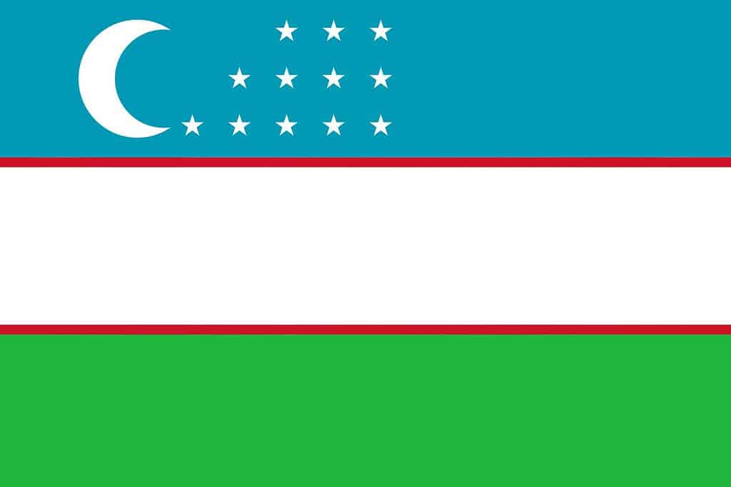 Uzbekistani flag Flags Uzbekistani flag