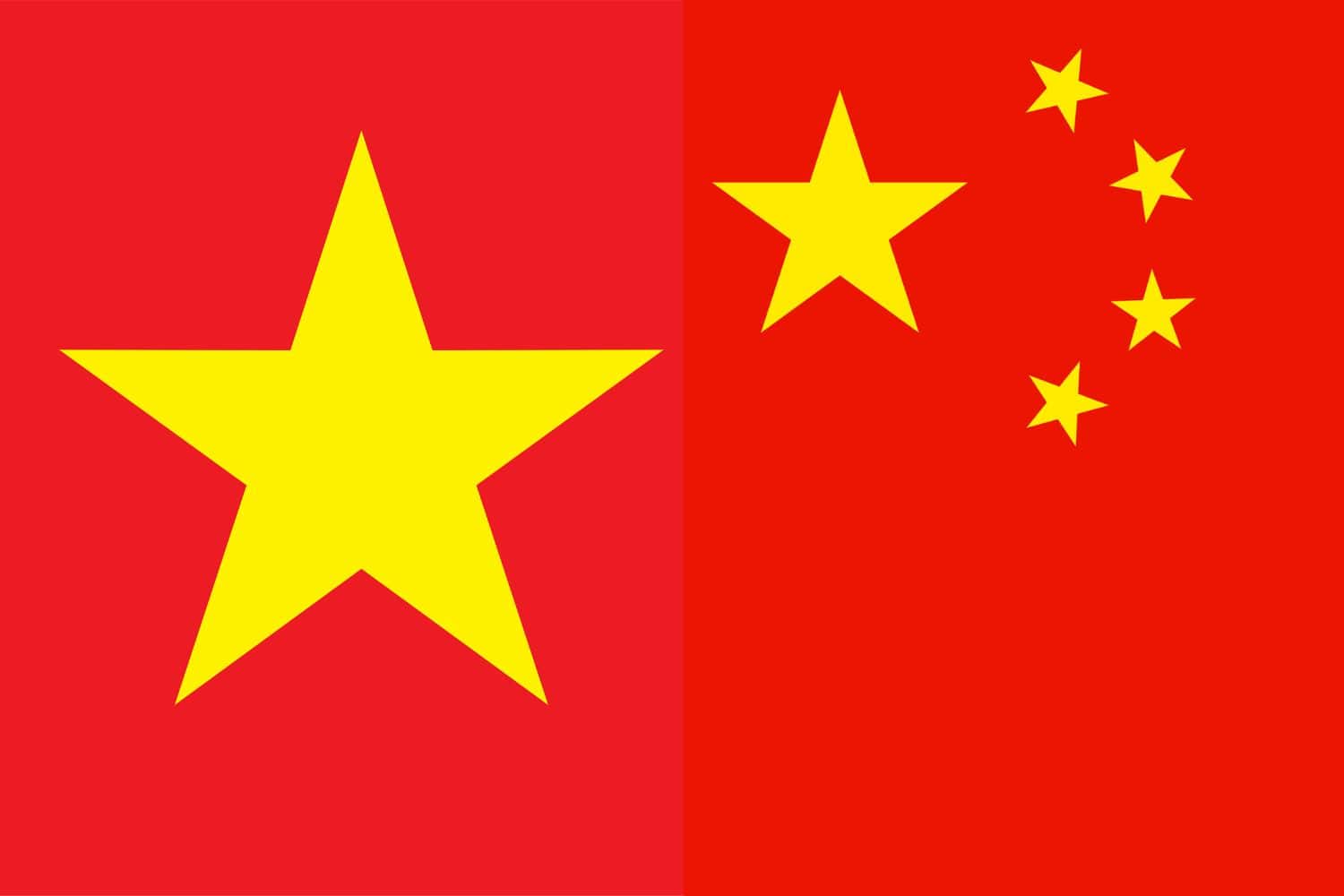 Vietnamese Flag vs Chinese Flag Flags Flag of Vietnam Vietnamese Flag vs Chinese Flag