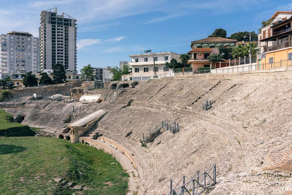 Amphitheatre of Durres Travel Destinations, South Europe Caucasus East Europe Amphitheatre of Durrës