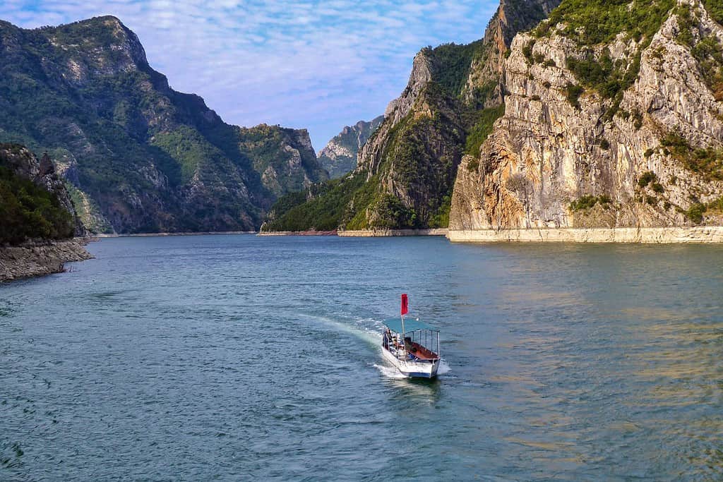 Lake Koman Ferry Travel Destinations, South Europe Caucasus East Europe Lake Koman Ferry