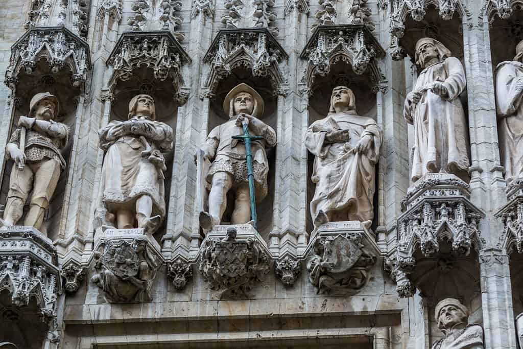 Statues of Grand Place in Brussels Travel Destinations Statues of Grand-Place in Brussels