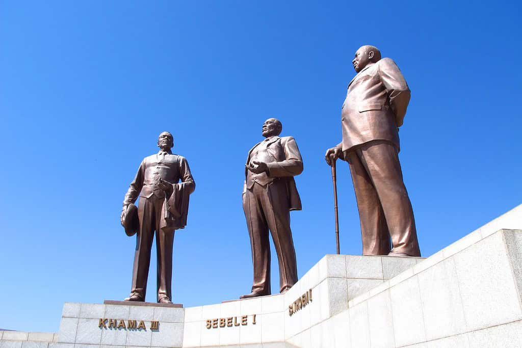 Statues of the Three Dikgosi Monument Travel Destinations, Africa Statues of the Three Dikgosi Monument
