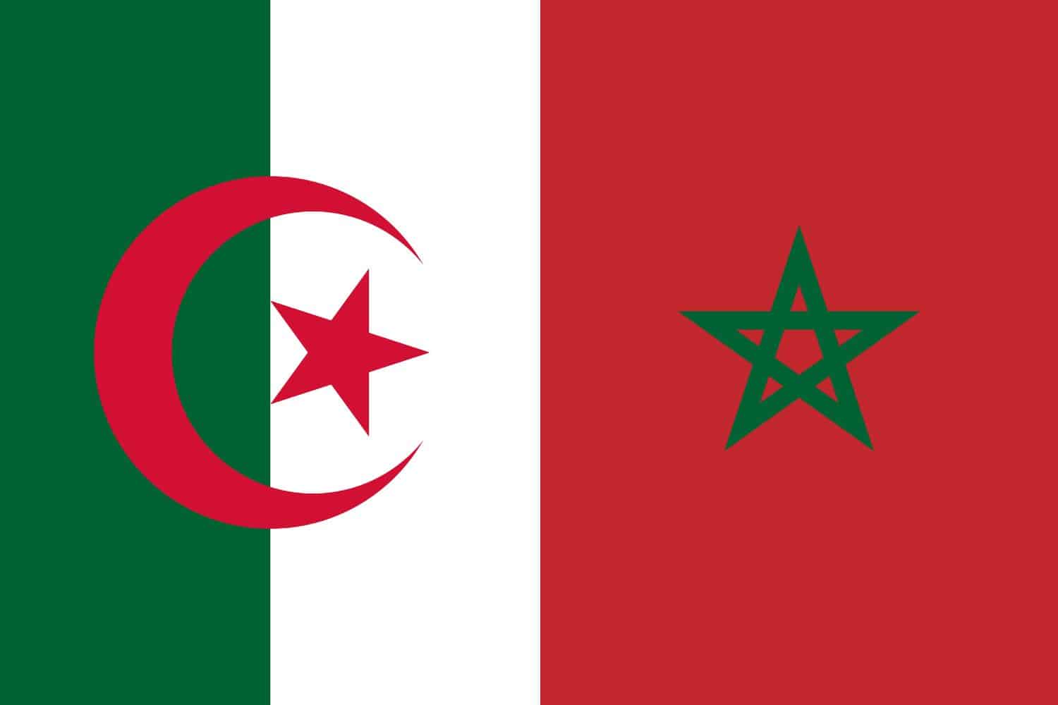 Algerian Flag vs Moroccan Flag Algeria, Flags Flag of Algeria Algerian Flag vs Moroccan Flag