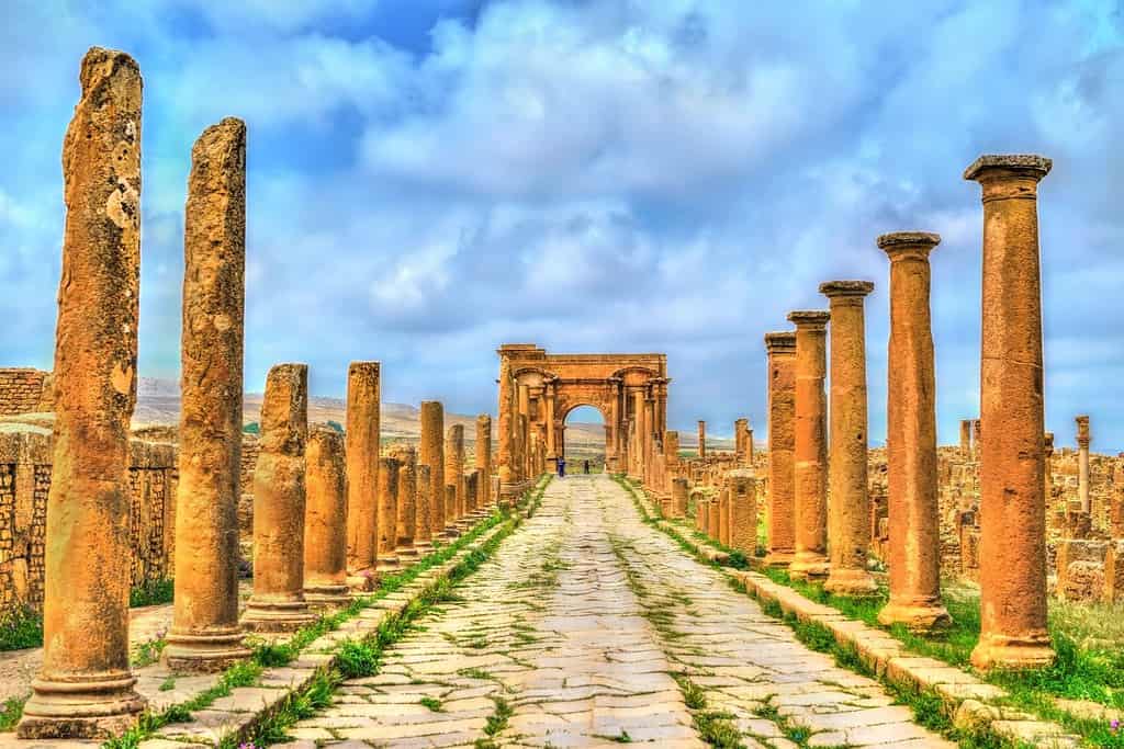 timgad roman ruins algeria Timgad Roman Ruins in Algeria timgad roman ruins algeria