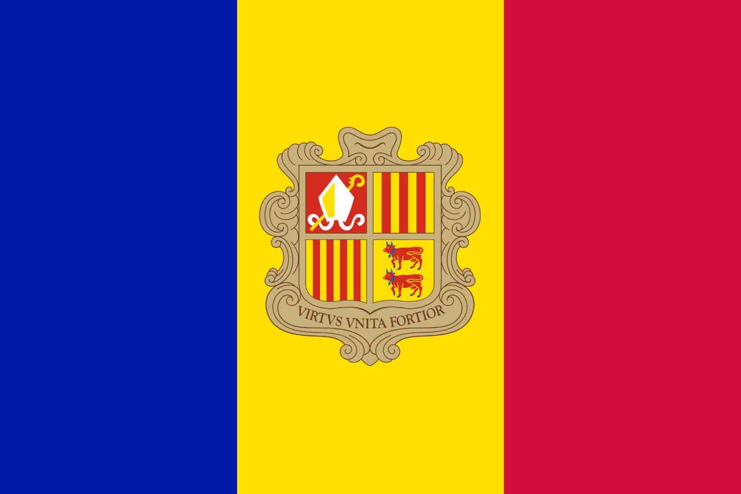 Andorran flag Flags Andorran flag