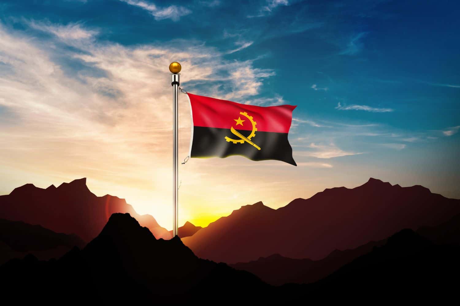 Angola flag Flags Angola flag