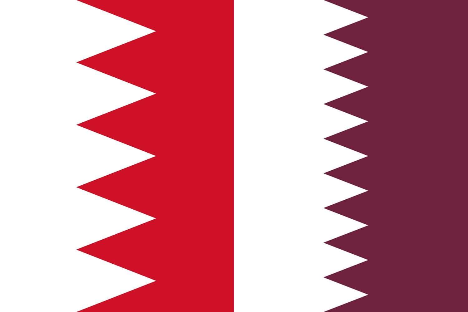 Bahraini Flag vs. Qatari Flag Flags Bahraini Flag vs. Qatari Flag