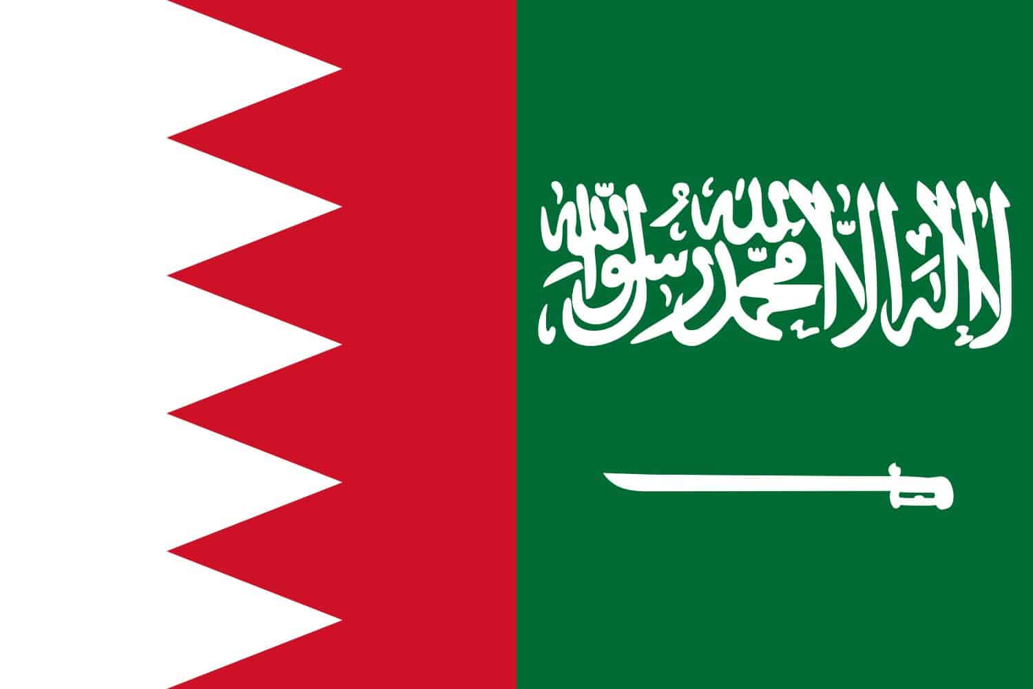 Bahraini Flag vs. Saudi Arabian Flag Flags Bahraini Flag vs. Saudi Arabian Flag