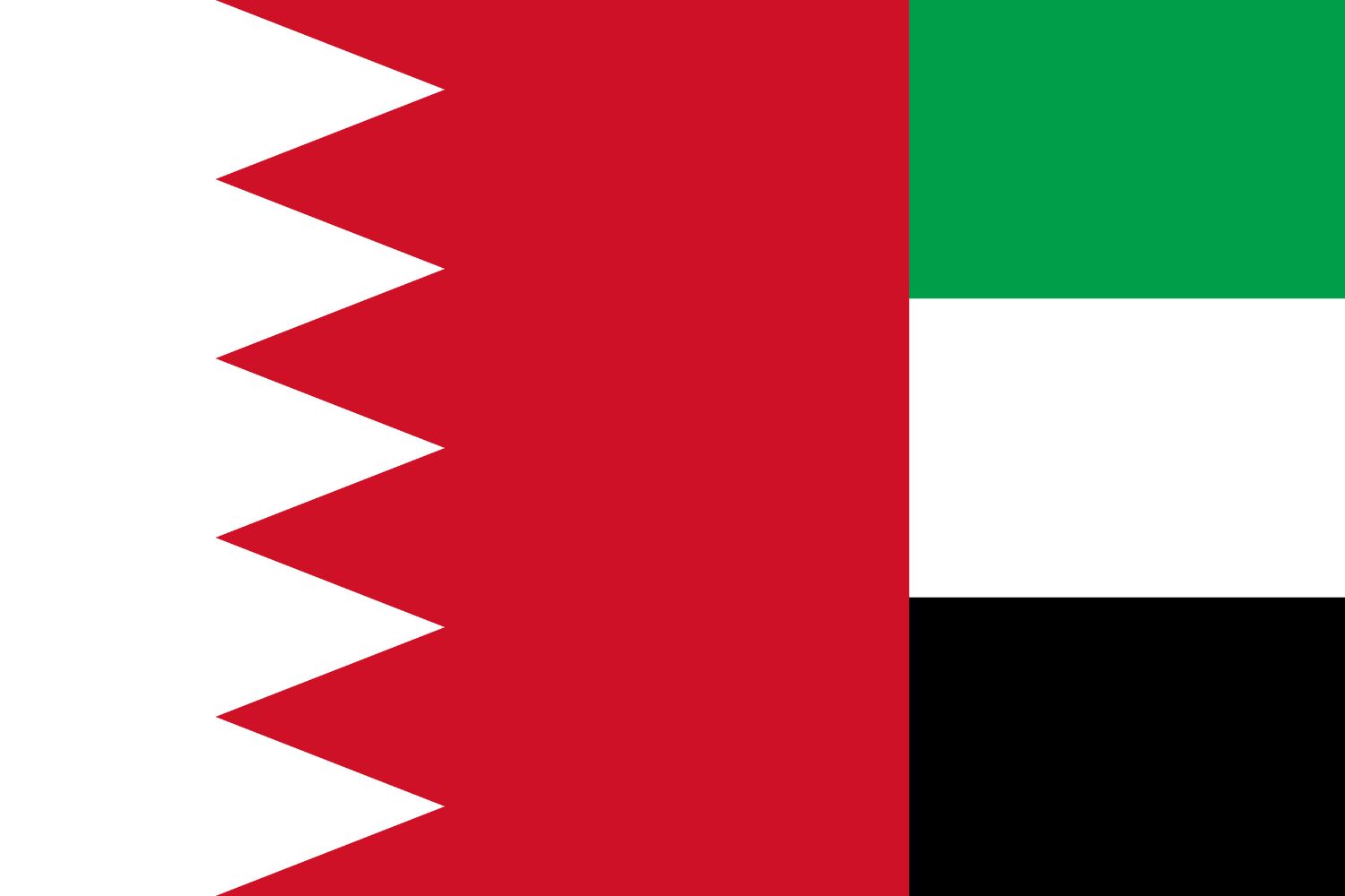 Bahraini Flag vs. UAE Flag Flags Bahraini Flag vs. UAE Flag