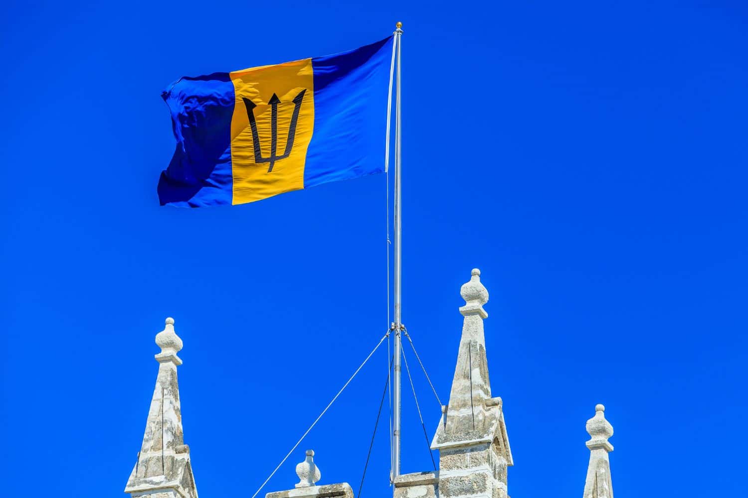 Barbadian flag Flags Barbadian flag