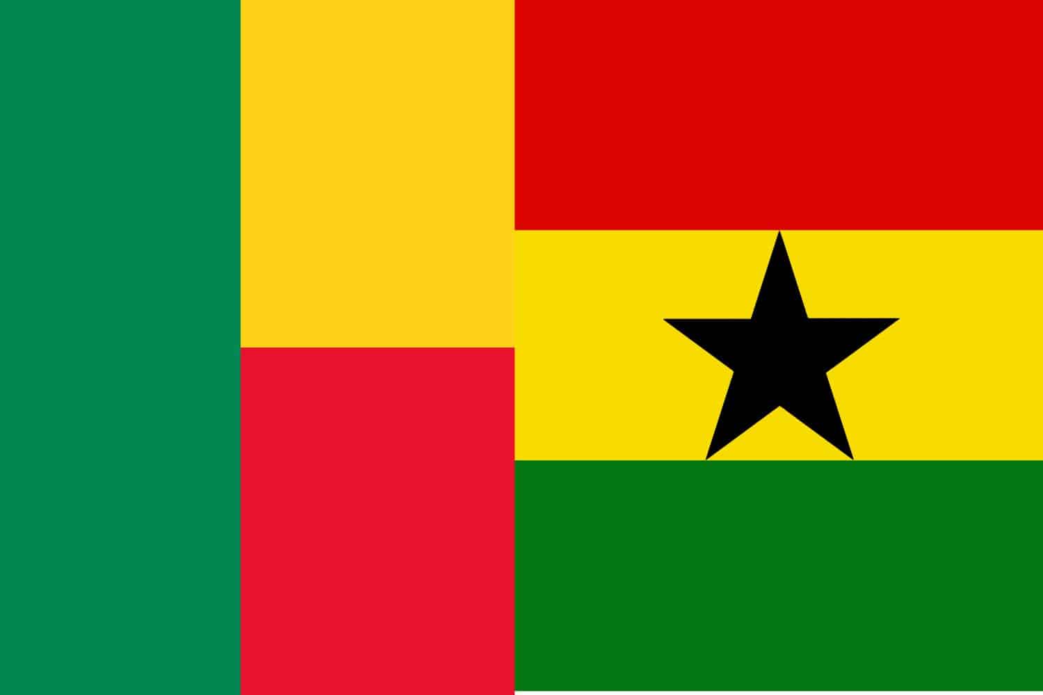 Beninese Flag vs Ghanaian Flag Flags Beninese Flag vs Ghanaian Flag