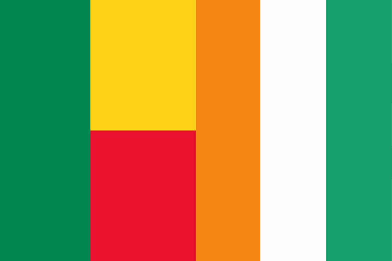 Beninese Flag vs Ivorian Flag Flags Beninese Flag vs Ivorian Flag