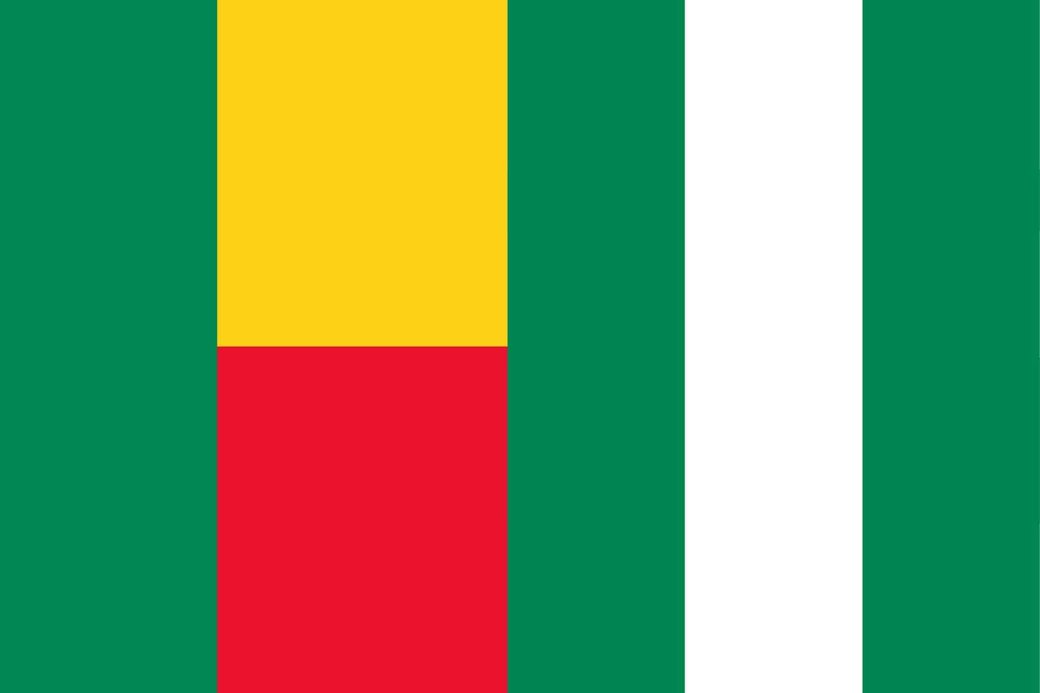 Beninese Flag vs Nigerian Flag Flags Beninese Flag vs Nigerian Flag