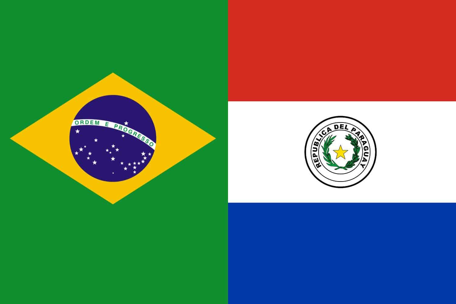 Brazilian Flag vs Paraguayan Flag Flags Brazilian Flag vs Paraguayan Flag