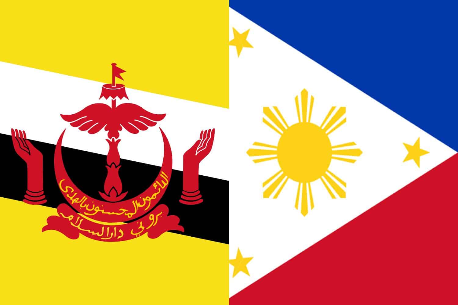 Brunei Flag vs Philippine Flag Flags Brunei Flag vs Philippine Flag