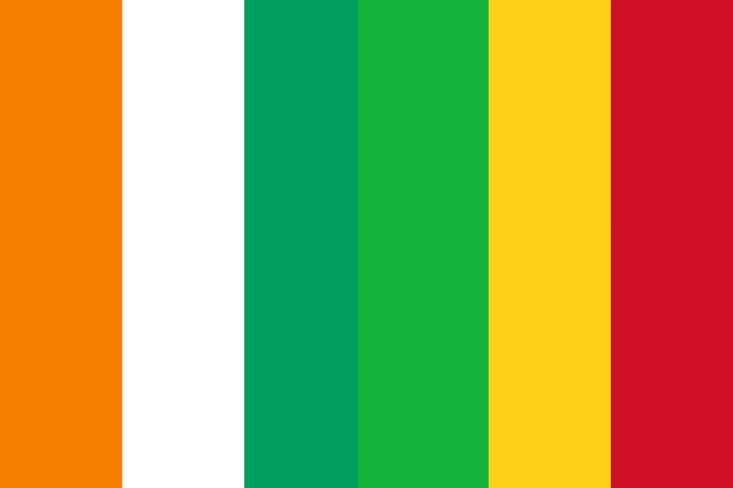 Cote dIvoire Flag vs Mali Flag Flags Côte d'Ivoire Flag vs Mali Flag