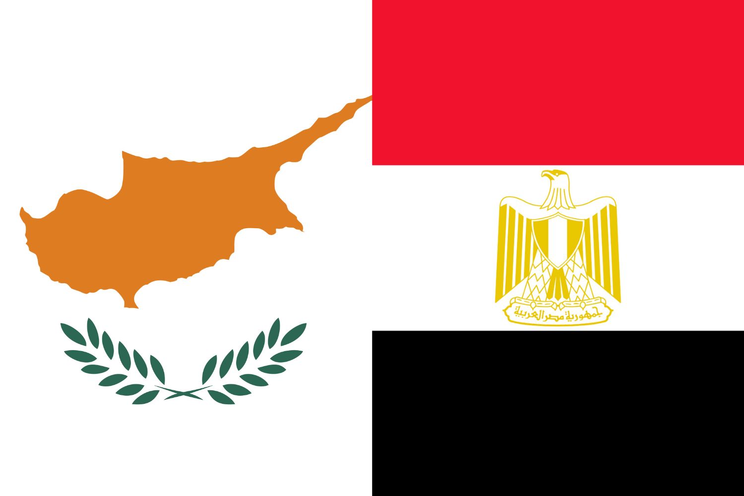 Cypriot Flag vs Egyptian Flag Flags Cypriot Flag vs Egyptian Flag