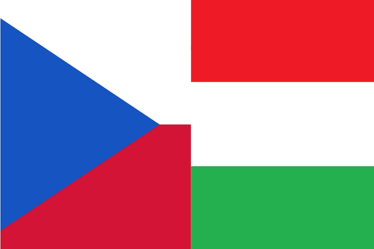 Czech Flag vs Hungarian Flag Flags Czech Flag vs Hungarian Flag