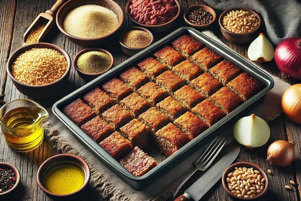Baked Kibbeh Syria, Recipes Baked Kibbeh