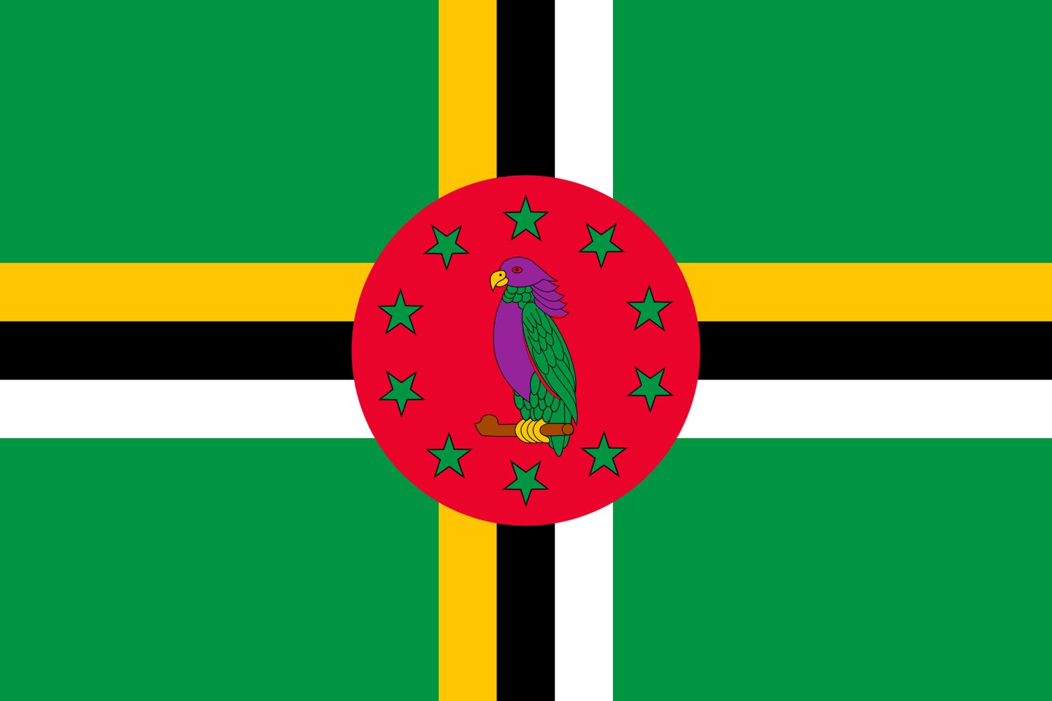 Dominica Flag Flags Dominica Flag