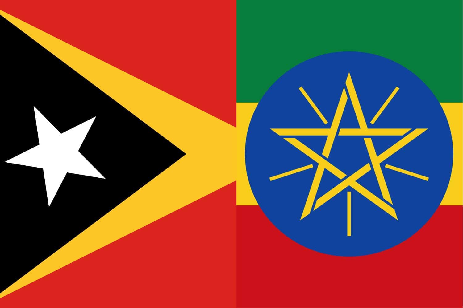 East Timor Flag vs Papua New Guinea Flag Flags East Timor Flag vs Papua New Guinea Flag
