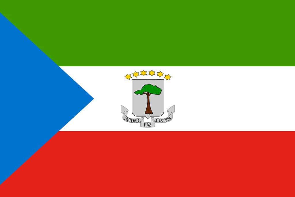 Equatorial Guinean Flag Flags Equatorial Guinean Flag