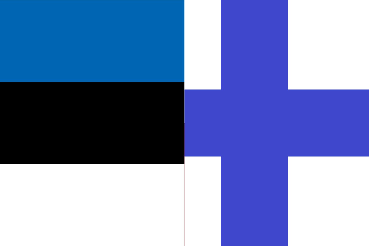 Estonian Flag vs Finnish Flag Flags Estonian Flag vs Finnish Flag